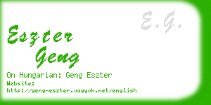 eszter geng business card